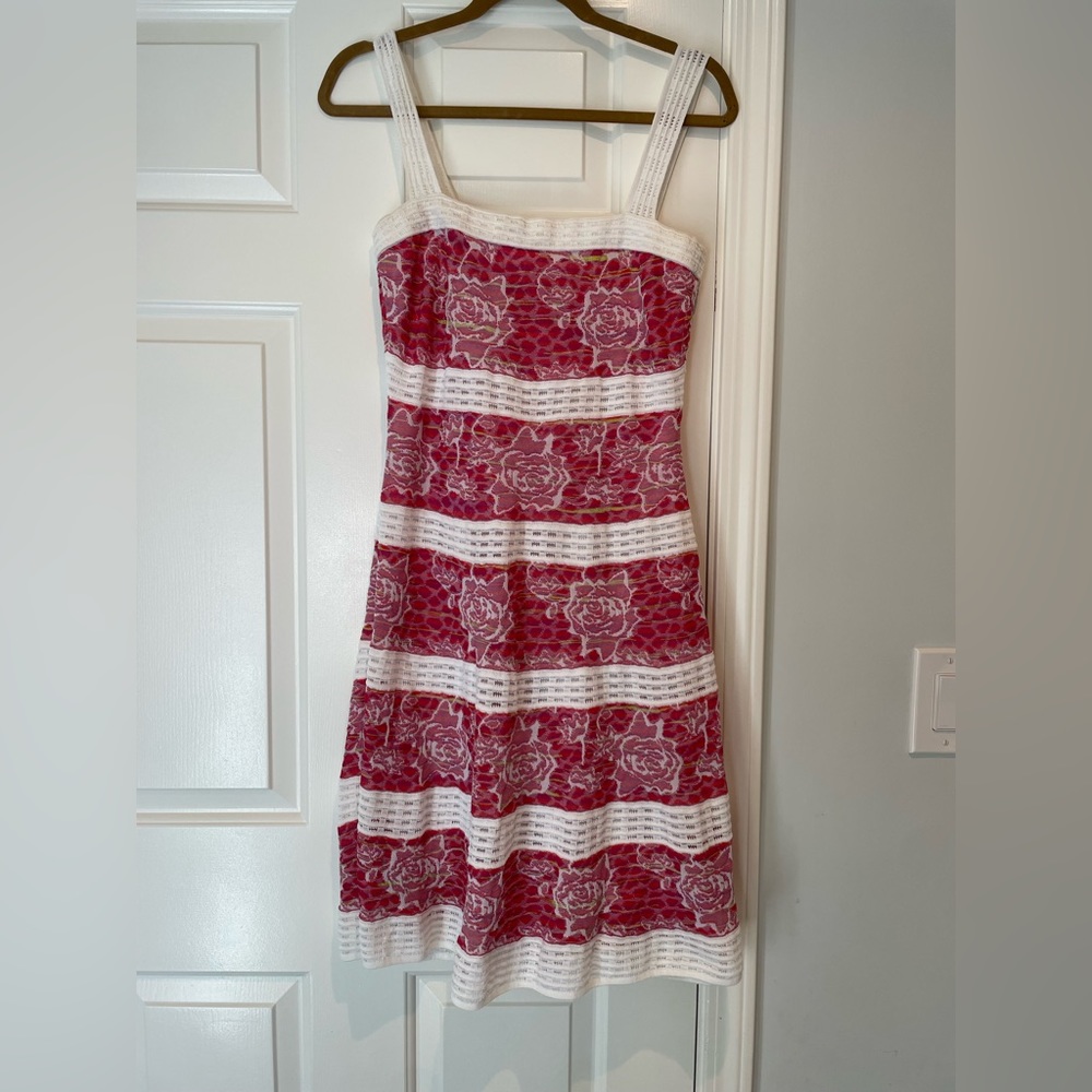 Missoni pink floral dress. Italian size 46.